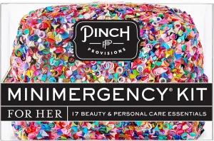 Pinch Provisions Big Glitter Energy Minimergency Kit, Includes 17 Travel-Sized Cosmetic Essentials, Convenient for Purses, Emergency Beauty Accessories, Gifts for Holiday’s & Birthday’s