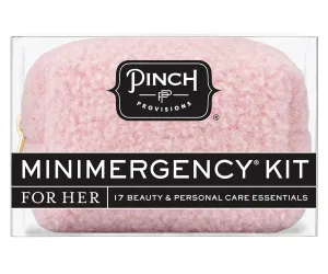 Pinch Provisions Minimergency Kit, Includes 17 Travel-Sized Cosmetic Essentials, Convenient for Purses, Emergency Beauty Accessories, Gifts for Holiday’s & Birthday’s, Sherpa Blush
