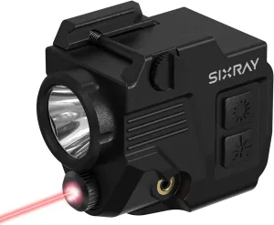 Pistol Light Laser Sight Gun Light 420 Lumens LED Picatinny Weaver Rail with Magnetic Charging Quick Release Strobe Function Laser Light Combo for Airsoft Handguns Pistol Rifle