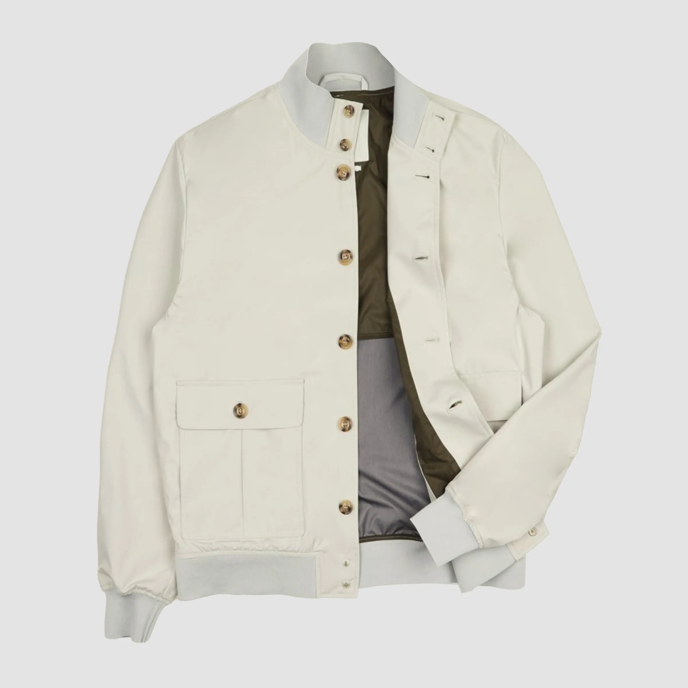 Pocketable Valstarino Jacket, Semi-Lined Off-White