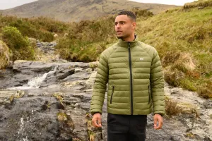 Polar Mens Reversible Down Jacket - Khaki Black