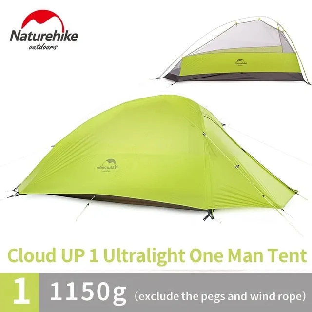 Pole Family Layer Camping Tent Value-for-money Waterproof Person Aluminum 1-3 tent travel Tent hiking *00% satisfaction Double Outdoor Tents Naturehike Camping
