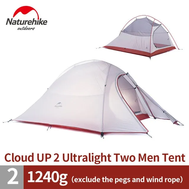 Pole Family Layer Camping Tent Value-for-money Waterproof Person Aluminum 1-3 tent travel Tent hiking *00% satisfaction Double Outdoor Tents Naturehike Camping