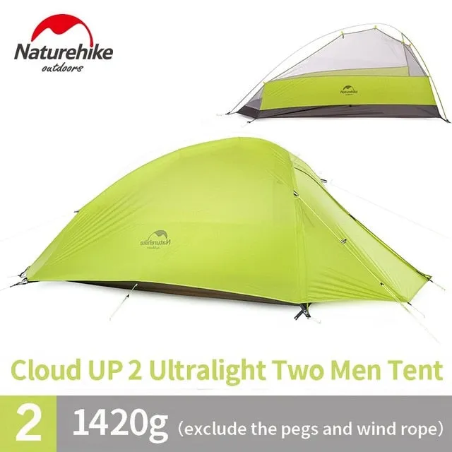 Pole Family Layer Camping Tent Value-for-money Waterproof Person Aluminum 1-3 tent travel Tent hiking *00% satisfaction Double Outdoor Tents Naturehike Camping