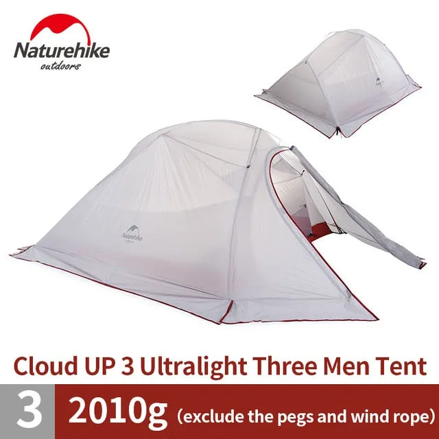 Pole Family Layer Camping Tent Value-for-money Waterproof Person Aluminum 1-3 tent travel Tent hiking *00% satisfaction Double Outdoor Tents Naturehike Camping