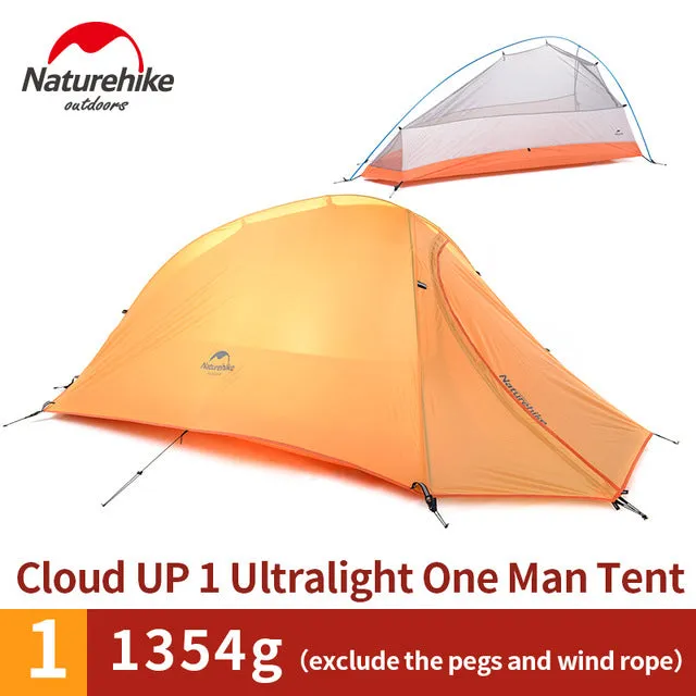 Pole Family Layer Camping Tent Value-for-money Waterproof Person Aluminum 1-3 tent travel Tent hiking *00% satisfaction Double Outdoor Tents Naturehike Camping