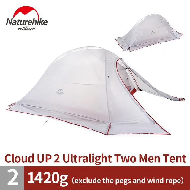 Pole Family Layer Camping Tent Value-for-money Waterproof Person Aluminum 1-3 tent travel Tent hiking *00% satisfaction Double Outdoor Tents Naturehike Camping