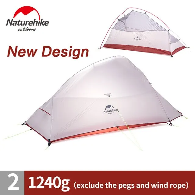 Pole Family Layer Camping Tent Value-for-money Waterproof Person Aluminum 1-3 tent travel Tent hiking *00% satisfaction Double Outdoor Tents Naturehike Camping
