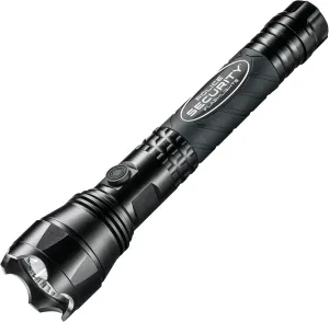 Police Security - Little Nellie 3000 Lumen Tactical Flashlight – Heavy-Duty Aluminum Body, 12 AA Batteries Included, Slide Focus, 5 Modes,Water Resistant, High Performance Emergency & Work Light