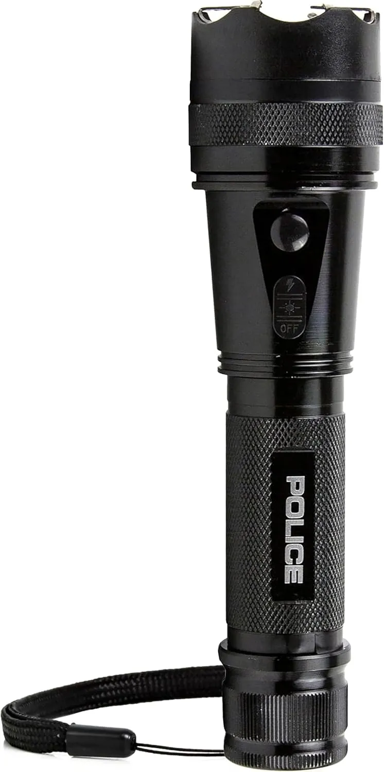 POLICE Stun Gun 1109 - Max Volt Rechargeable with LED Tactical Flashlight