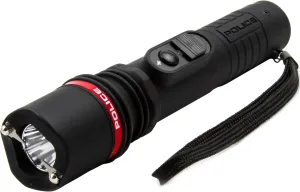 POLICE Stun Gun 305 - Rechargebale with LED Flashlight, Black