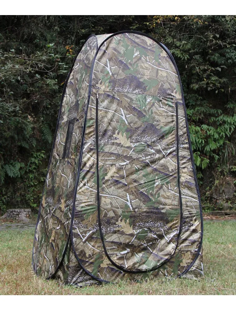 Portable Camouflage Pop-Up Tent for Camping, Shower, and Privacy