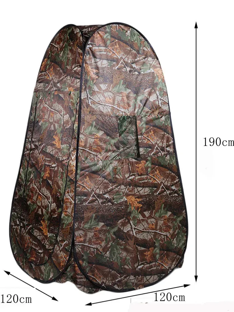 Portable Camouflage Pop-Up Tent for Camping, Shower, and Privacy
