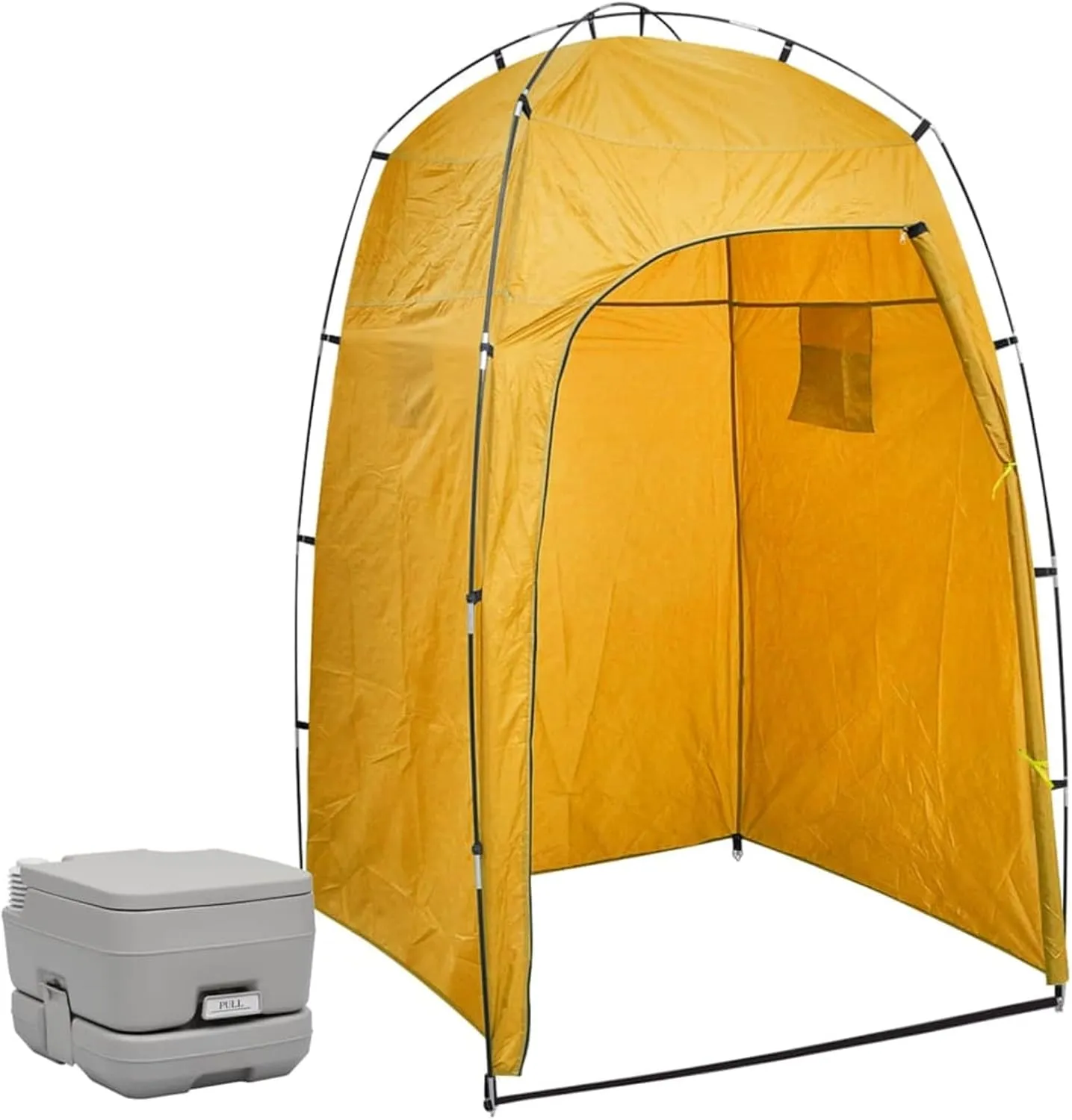Portable Camping Toilet with Tent 10 10 L,Portable Toilet Potty Loo for Pool Party Camping Caravan Picnic & Festivals