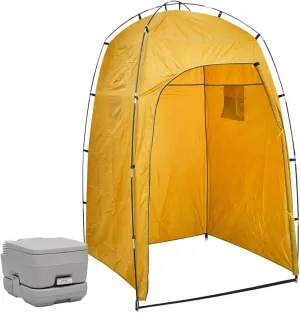 Portable Camping Toilet with Tent 10 10 L,Portable Toilet Potty Loo for Pool Party Camping Caravan Picnic & Festivals