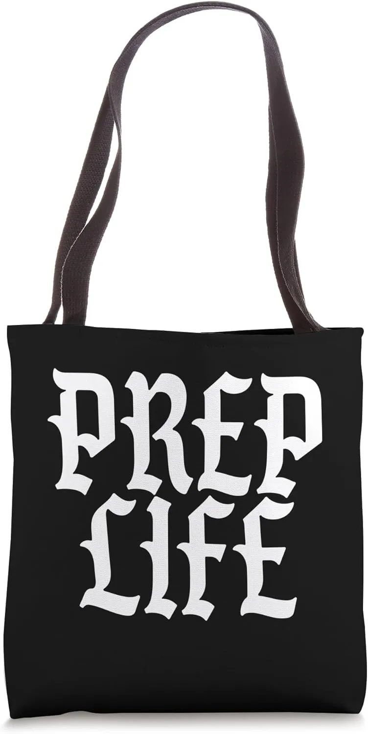 Prep Life Prepper Preparedness Emergency Survival Tote Bag