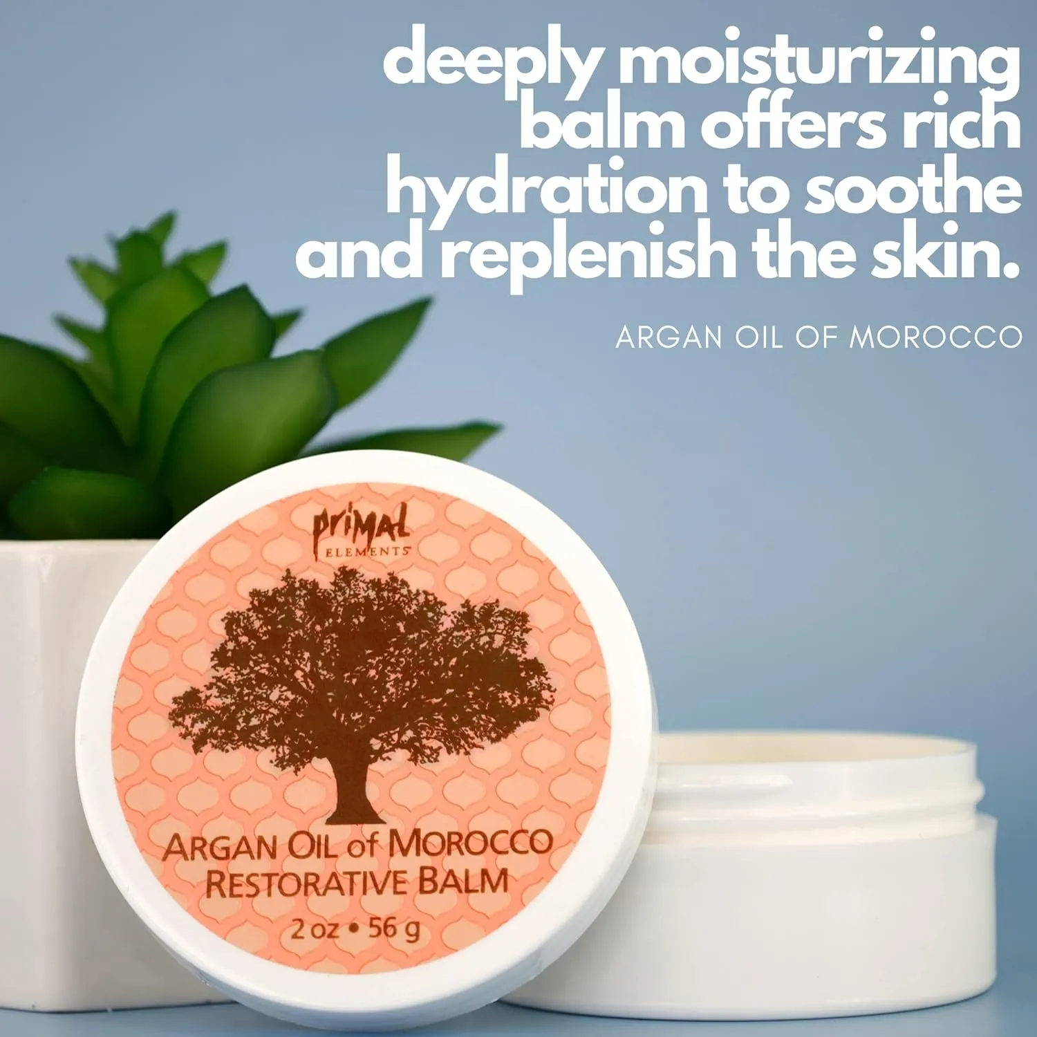 Primal Elements Moroccan Argan Oil Restorative Balm, 2 Ounce