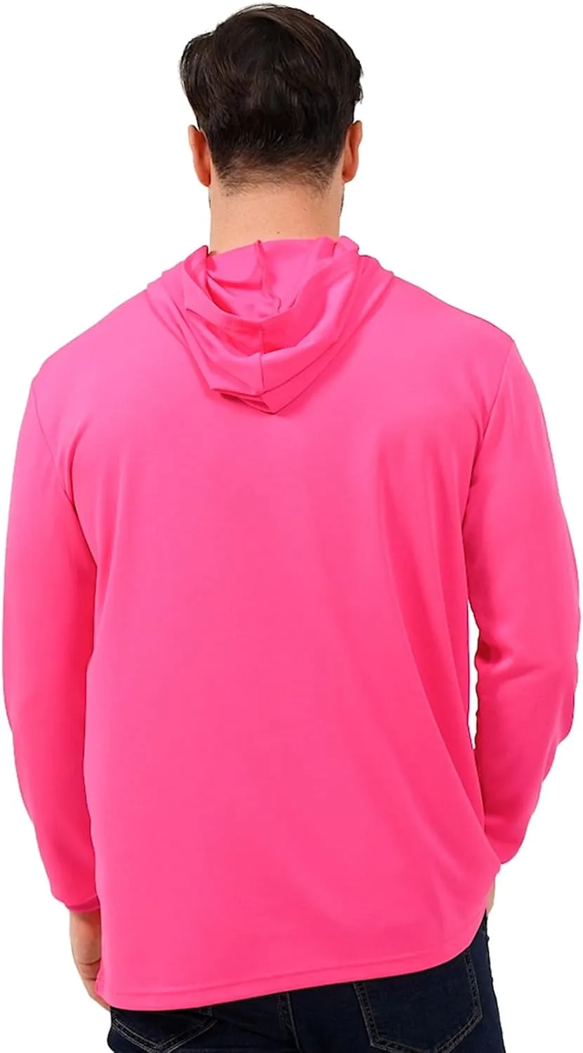 ProtectX High Visibility Sun Protection Lightweight Long Sleeve Hoodie, UPF 50  Quick-Dry, SPF UV Shirt, Active Wear