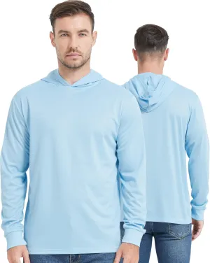 ProtectX High Visibility Sun Protection Lightweight Long Sleeve Hoodie, UPF 50  Quick-Dry, SPF UV Shirt, Active Wear