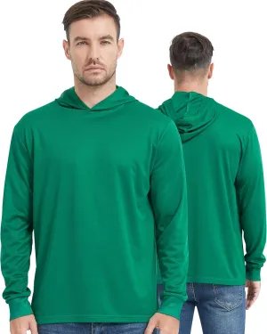 ProtectX High Visibility Sun Protection Lightweight Long Sleeve Hoodie, UPF 50  Quick-Dry, SPF UV Shirt, Active Wear