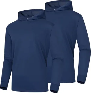 ProtectX High Visibility Sun Protection Lightweight Long Sleeve Hoodie, UPF 50  Quick-Dry, SPF UV Shirt, Active Wear