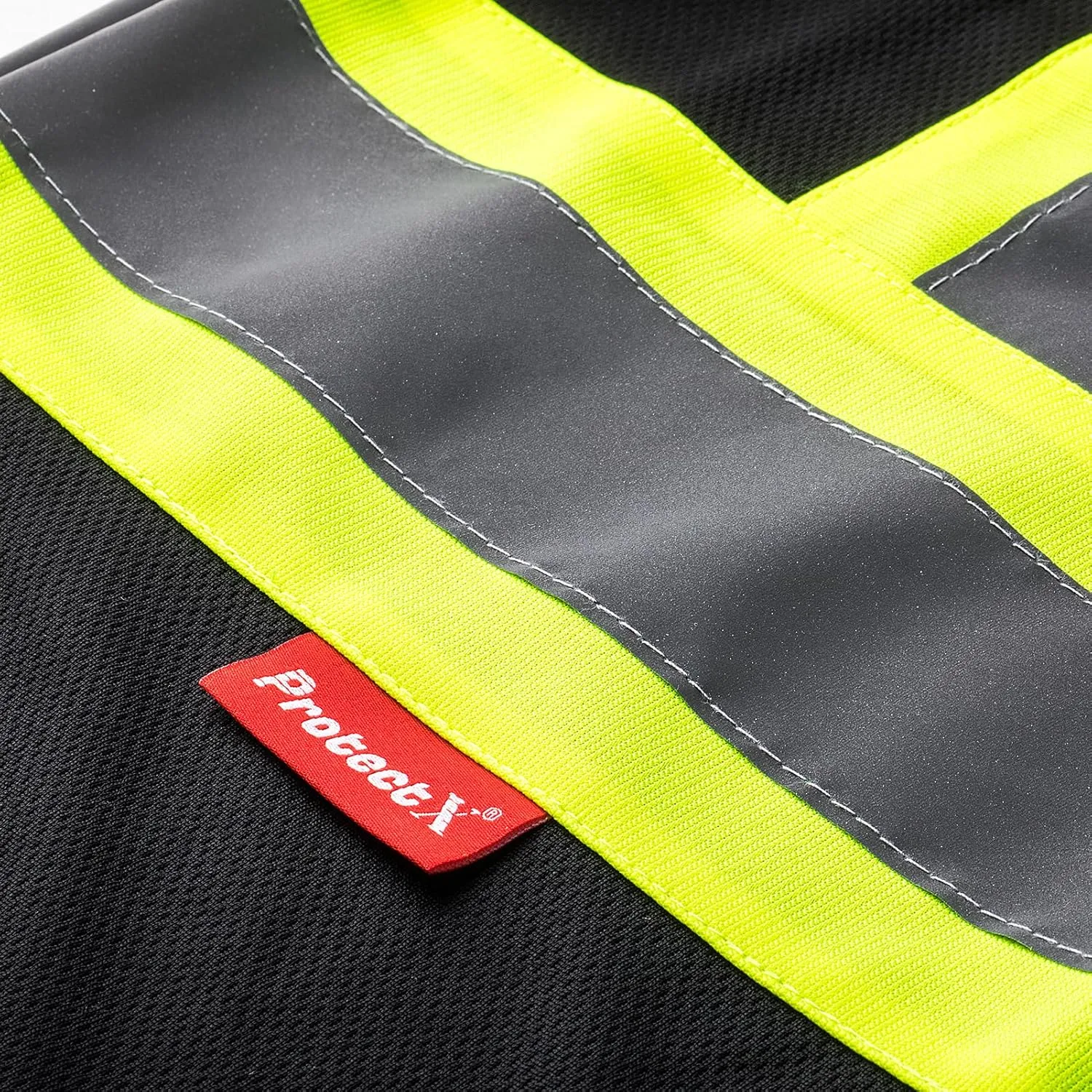 ProtectX Men's High Visibility Heavy Duty Long Sleeve Reflective Safety T-Shirts for Construction, Class 2-3 Type R