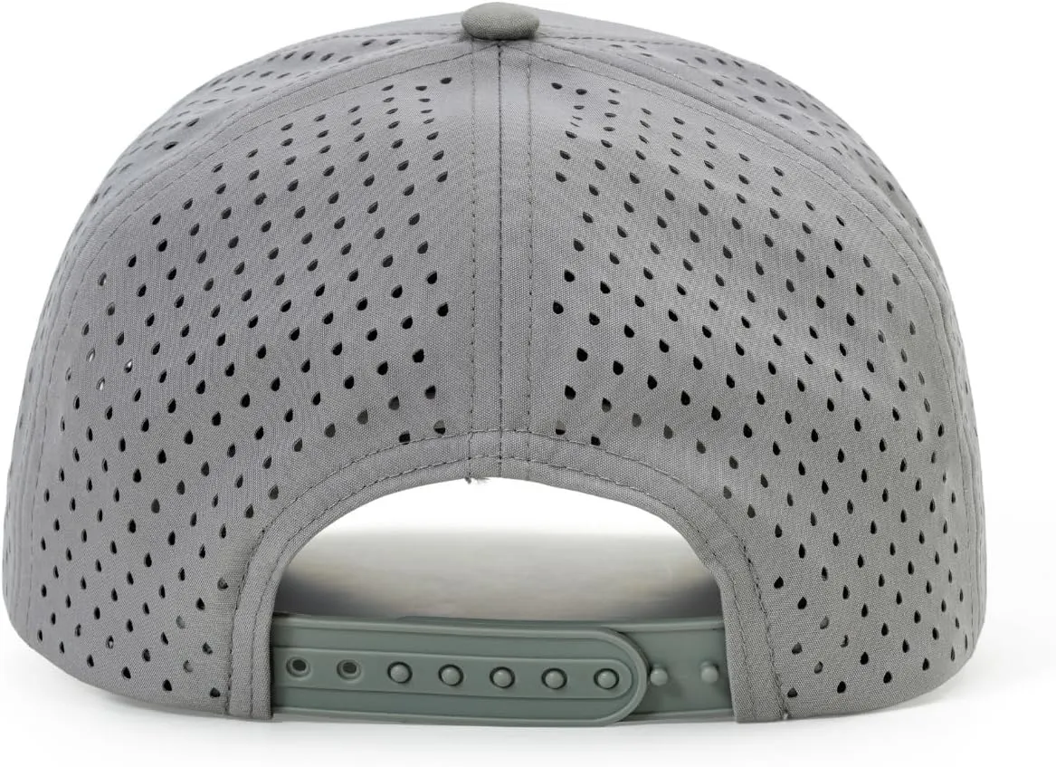 Quick-Dry Snapback Hats, 5-Panel Water-Resistant Mesh Baseball Caps for Men & Women, Golf, Running or Workouts