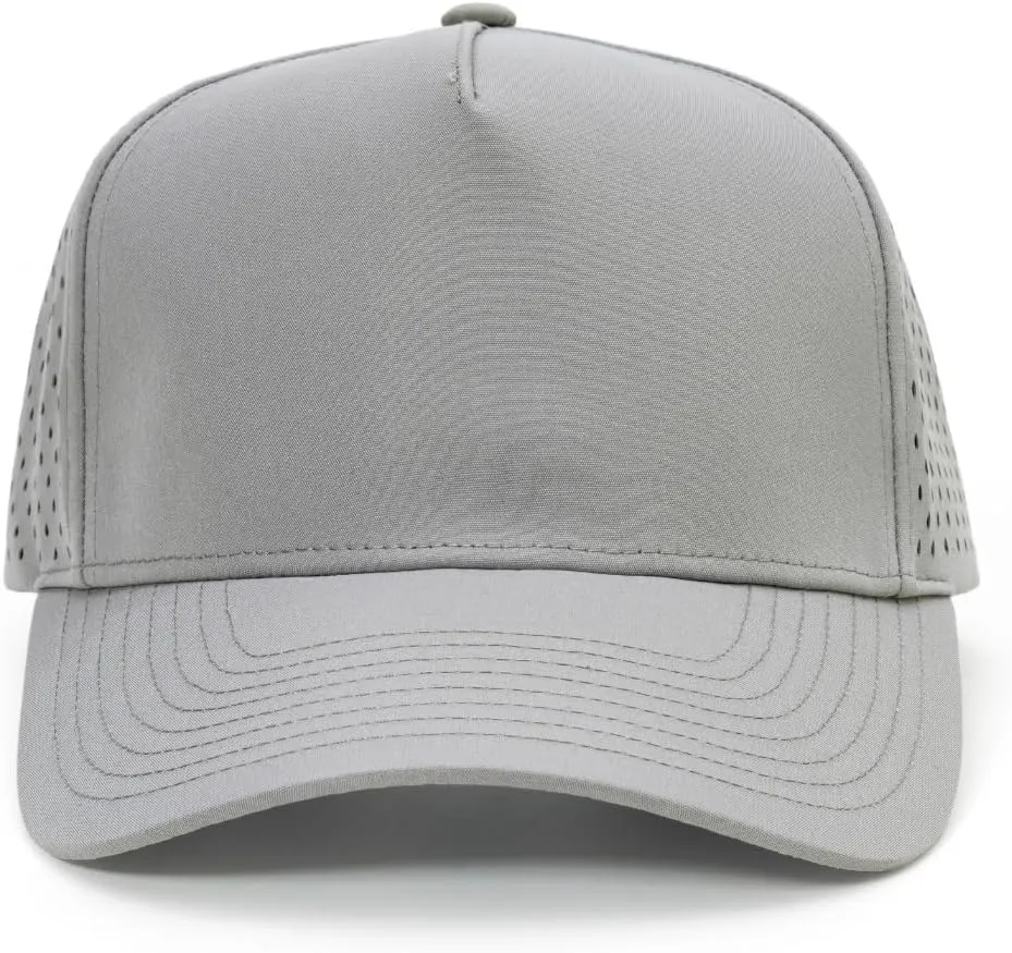 Quick-Dry Snapback Hats, 5-Panel Water-Resistant Mesh Baseball Caps for Men & Women, Golf, Running or Workouts