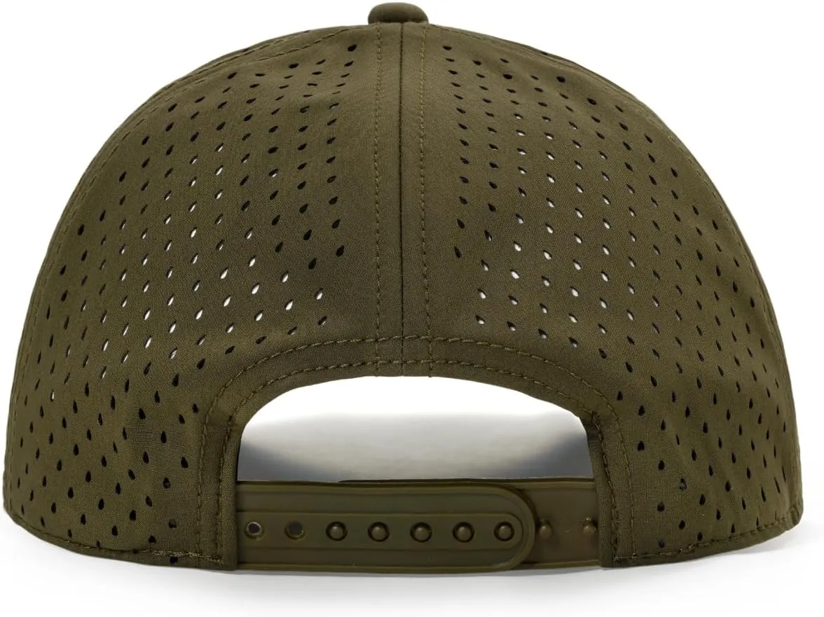 Quick-Dry Snapback Hats, 6-Panel Water-Resistant Mesh Baseball Caps for Men & Women, Golf, Running or Workouts