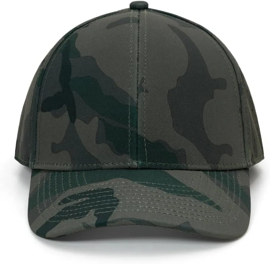 Quick-Dry Snapback Hats, 6-Panel Water-Resistant Mesh Baseball Caps for Men & Women, Golf, Running or Workouts