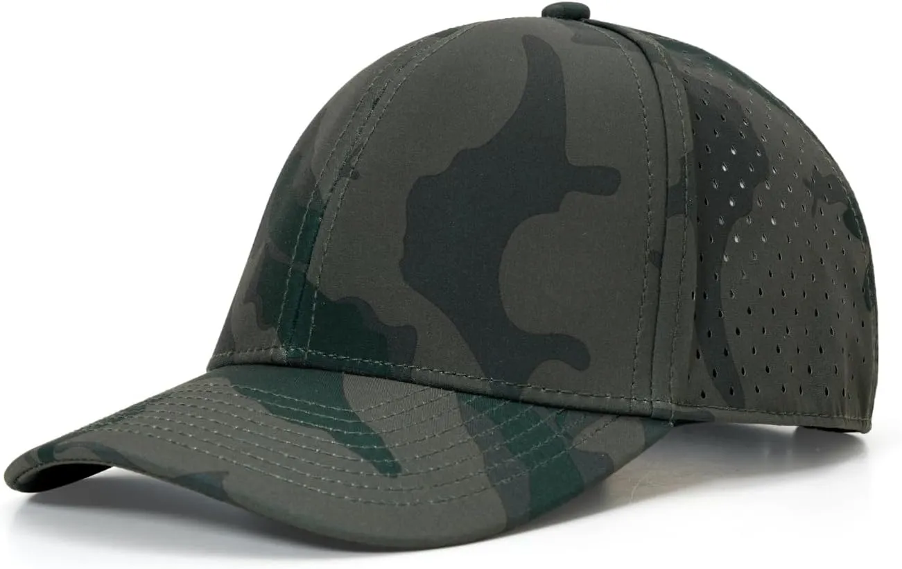 Quick-Dry Snapback Hats, 6-Panel Water-Resistant Mesh Baseball Caps for Men & Women, Golf, Running or Workouts