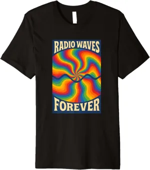 Radio Waves Forever Psychedelic Swirl Premium T-Shirt
