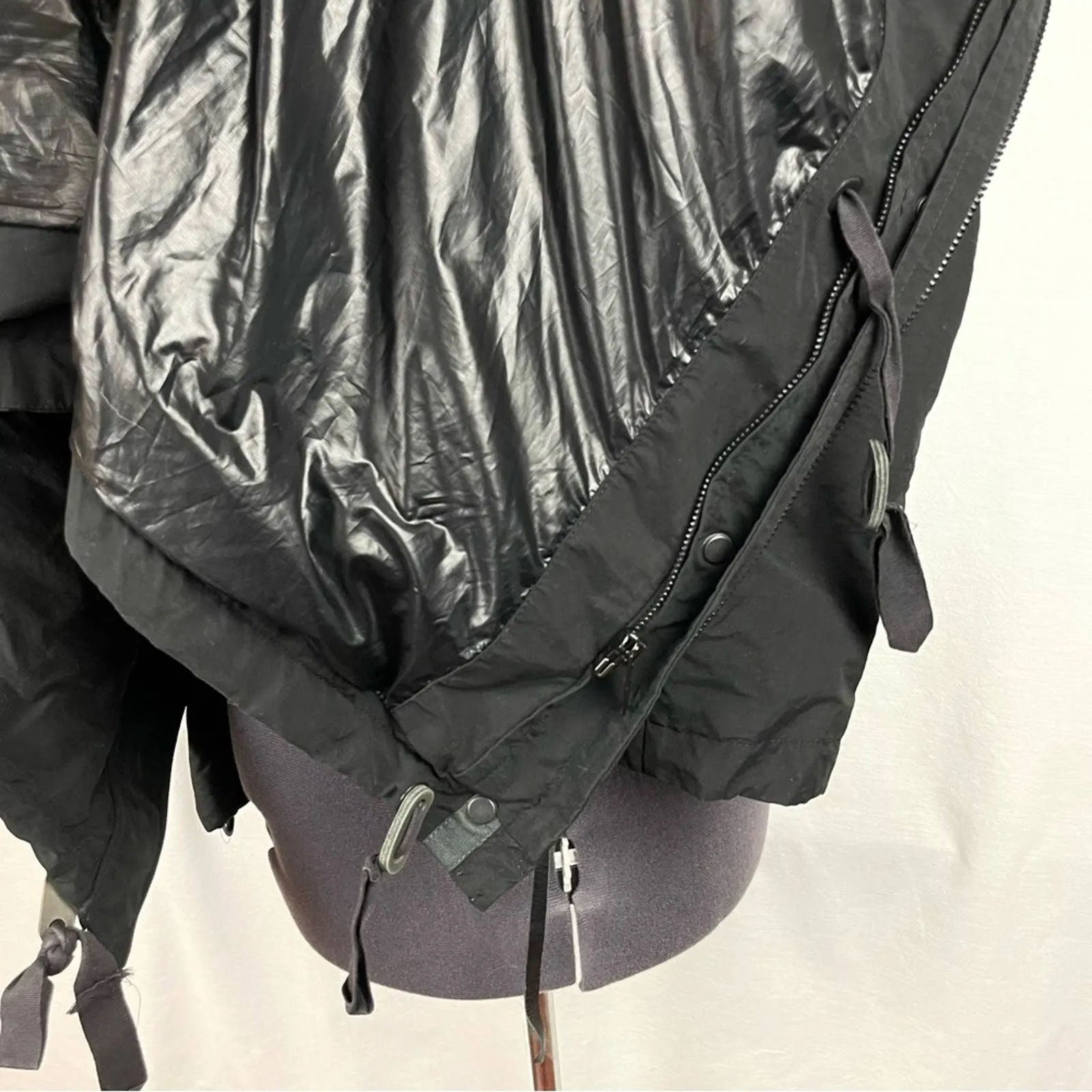 rag & bone Black Military Style Utility Jacket Coat Hood !! Shell Only - as-is!! Size 4