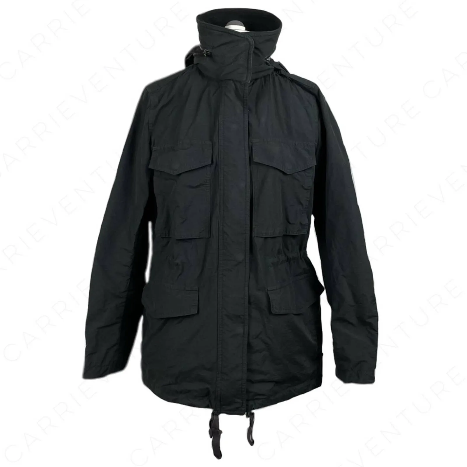 rag & bone Black Military Style Utility Jacket Coat Hood !! Shell Only - as-is!! Size 4
