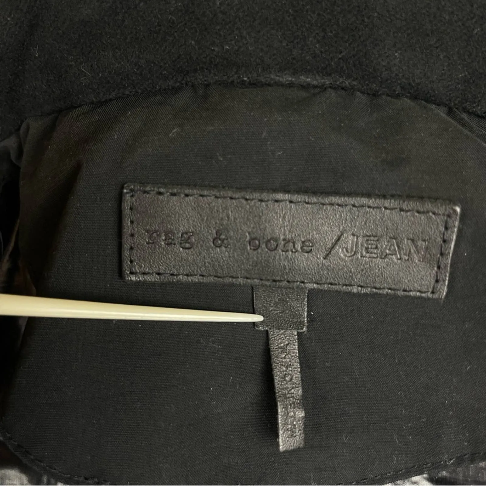 rag & bone Black Military Style Utility Jacket Coat Hood !! Shell Only - as-is!! Size 4