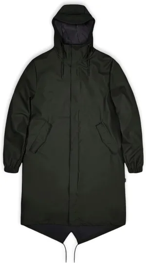 RAINS Fishtail Parka Coat for Men and Women - Waterproof jacket with Elasticated cuffs