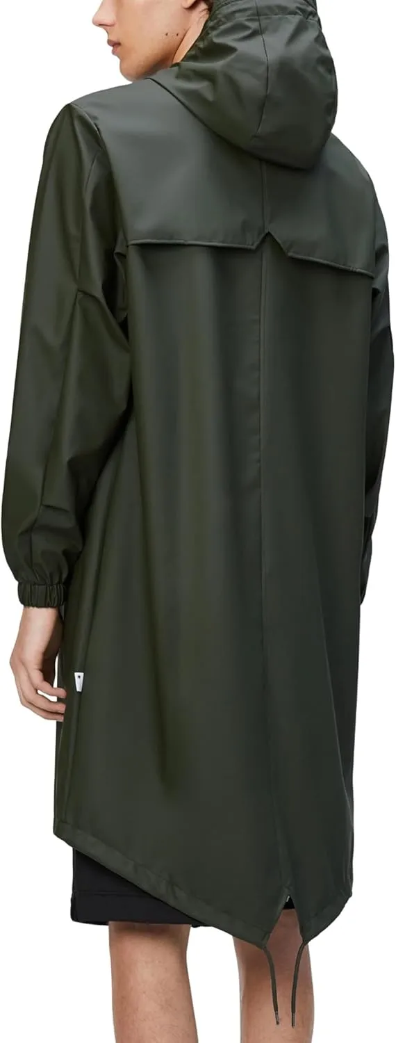 RAINS Fishtail Parka Coat for Men and Women - Waterproof jacket with Elasticated cuffs