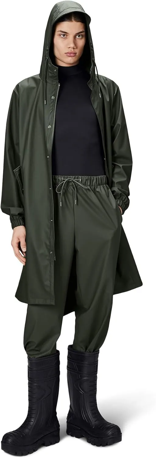 RAINS Fishtail Parka Coat for Men and Women - Waterproof jacket with Elasticated cuffs