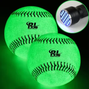 R&L Glow in The Dark Baseball for Night Play, Light Up Baseball Gifts for Kids and Fans