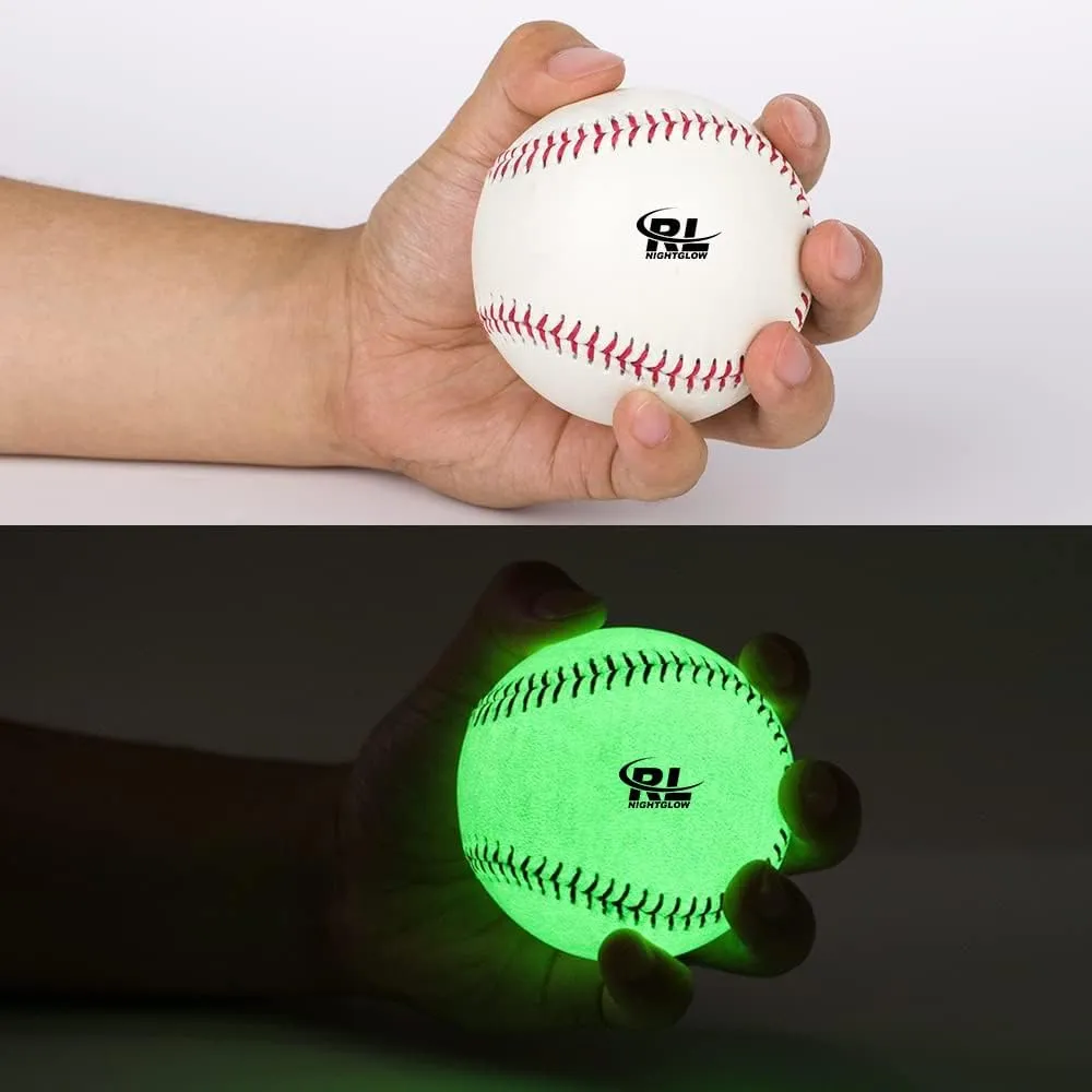 R&L Glow in The Dark Baseball for Night Play, Light Up Baseball Gifts for Kids and Fans