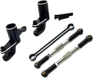 Rc Connecting Rod Tie Rod for UD1201 UD1202 UD-12pro 1/12 Steering Assembly Pull Rod Kit Black RC Car Tracked Vehicles Parts and Accessories Upgrades Replacement Use