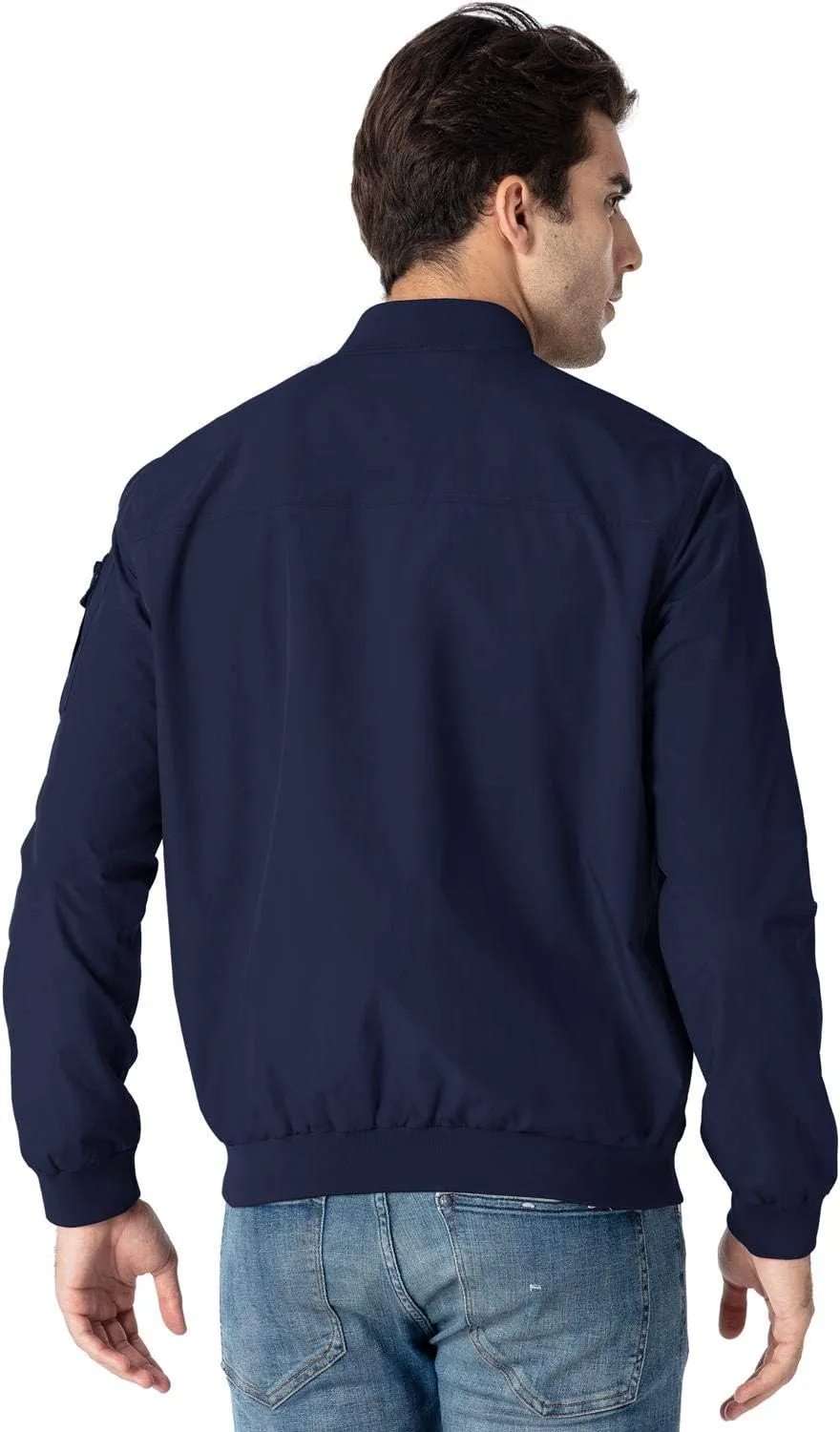 Rdruko Men's Lightweight Bomber Jacket Causal Fashion Stylish Windbreaker Light Jacket