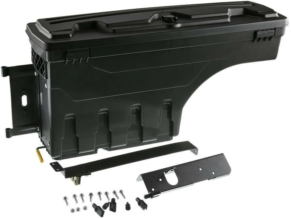 Rear Left Driver Side Black Storage Box Plastic for Toyota for Tundra 2007-2020 188-0019