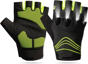 Rechargeable 4 LED Flashlight Cycling Gloves Hands Free Led Flashlight for Running Walking Fishing Riding Repairing Solid Quality Comfortable Fits Bicycle Flashlight Gloves for Men Gifts
