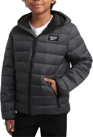 Reebok Boys’ Jacket – Water Resistant Midweight Quilted Puffer Coat – Insulated Outerwear Down Coat for Boys (4-20)