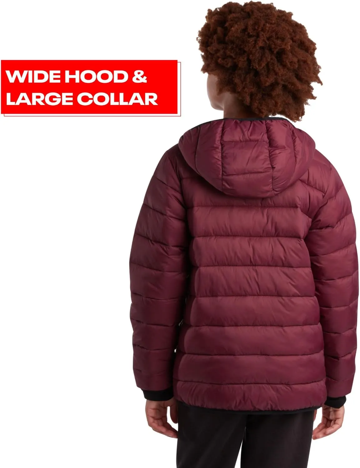 Reebok Boys’ Jacket – Water Resistant Midweight Quilted Puffer Coat – Insulated Outerwear Down Coat for Boys (4-20)
