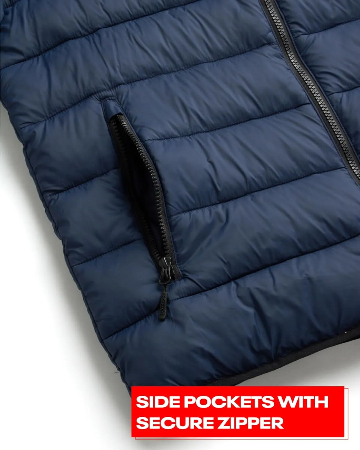 Reebok Mens Jacket - Lightweight Hooded Quilted Puffer Coat - Warm Insulated Winter Jacket for Men (S-4X)