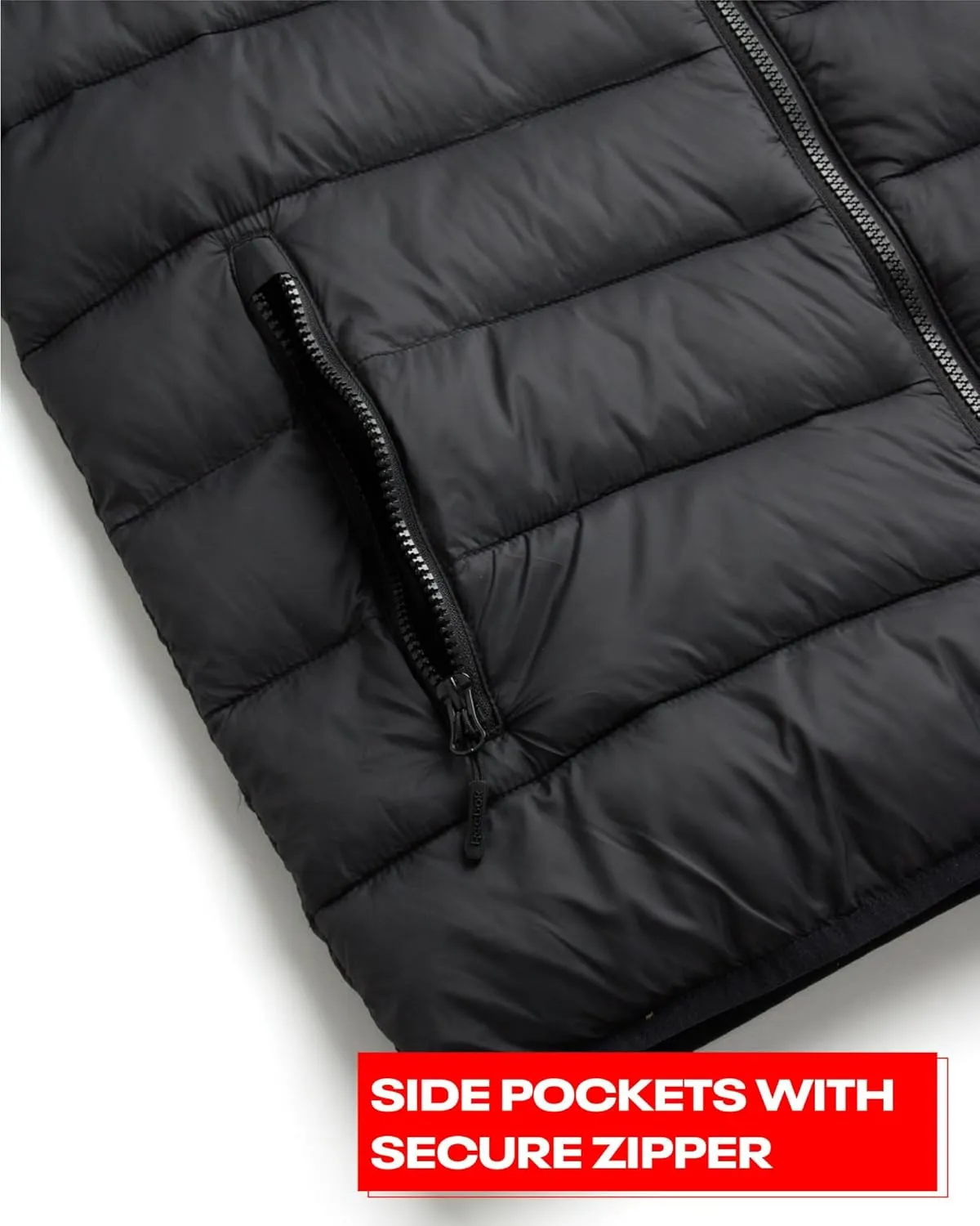 Reebok Mens Jacket - Lightweight Hooded Quilted Puffer Coat - Warm Insulated Winter Jacket for Men (S-4X)