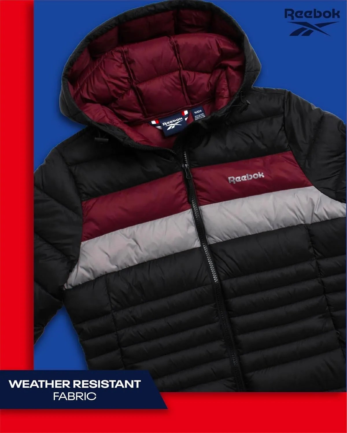 Reebok Women Jacket - Packable Quilted Puffer Coat – Casual Jacket for Women (S-XL)