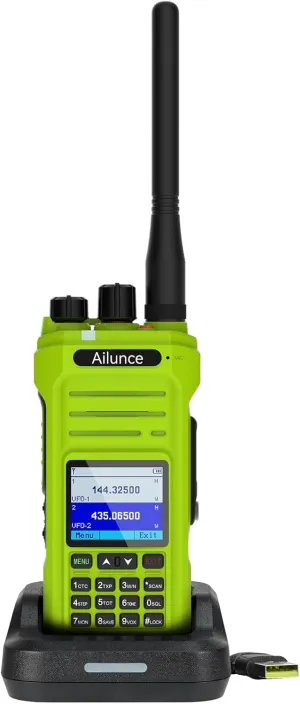 Retevis Ailunce HA1G GMRS Radio, Long Range Walkie Talkies, IP67 Waterproof Two Way Radio, USB-C Charging, NOAA Weather Alerts, GMRS Handheld Radio for Emergency, Kayaking, Water Sports(Green,1 Pack)